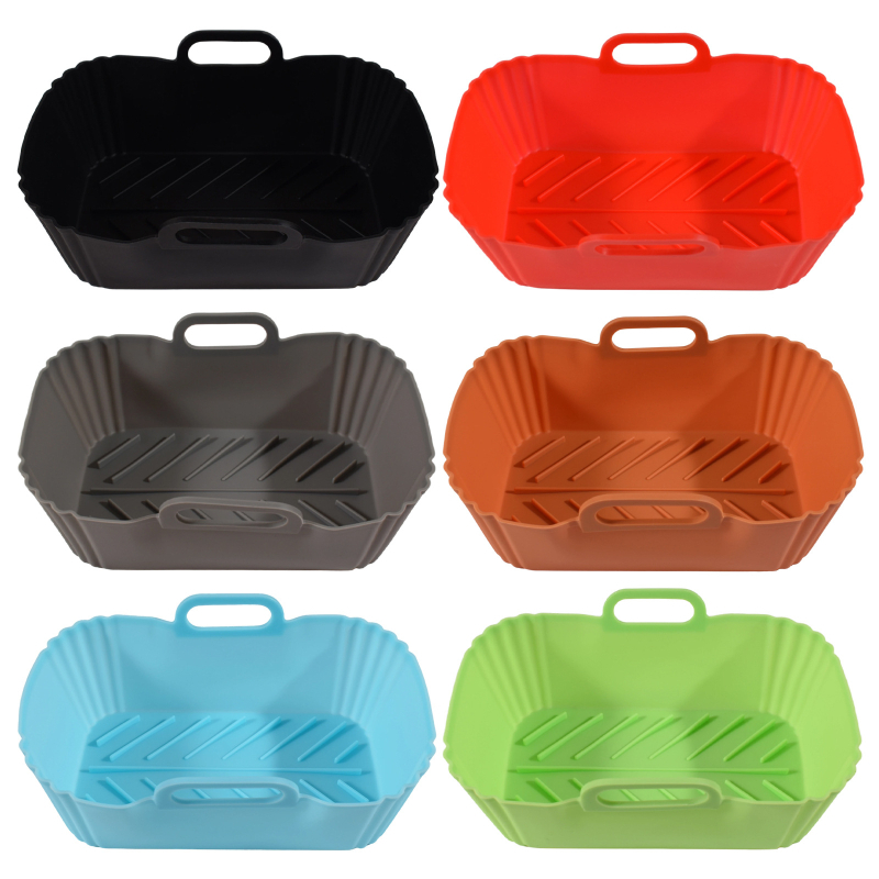 Covoraș din silicon pentru air fryer, reutilizabil pentru tăvi și coșuri de cuptor, tavă de copt îmbunătățită, accesoriu de bucătărie