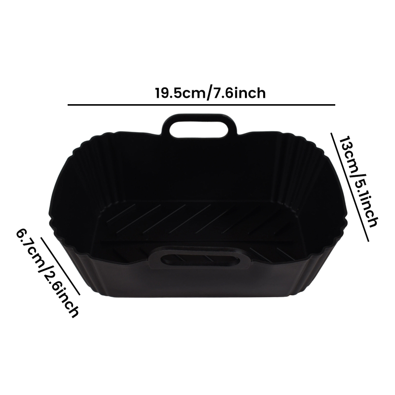 Covoraș din silicon pentru air fryer, reutilizabil pentru tăvi și coșuri de cuptor, tavă de copt îmbunătățită, accesoriu de bucătărie