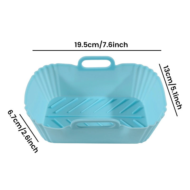 Covoraș din silicon pentru air fryer, reutilizabil pentru tăvi și coșuri de cuptor, tavă de copt îmbunătățită, accesoriu de bucătărie