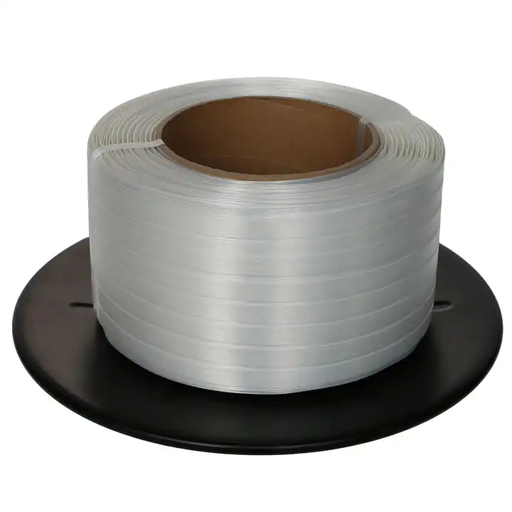 Bandă de ambalare din fibră de poliester, 16 mm, pentru ambalaje grele, rezistență la tracțiune 660 kg