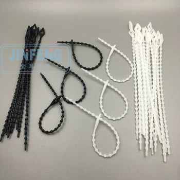 Golden Phoenix Nylon kabelska stezaljka s oblikom perlice i rupe, 150 mm duljine, 3 mm širine, Nylon 66