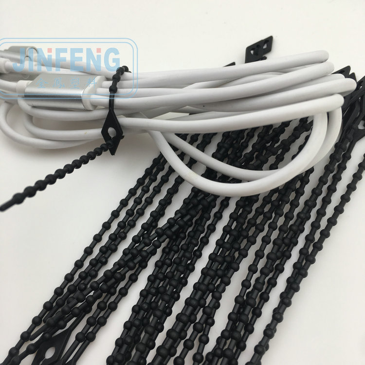 Golden Phoenix Nylon kabelska stezaljka s oblikom perlice i rupe, 150 mm duljine, 3 mm širine, Nylon 66