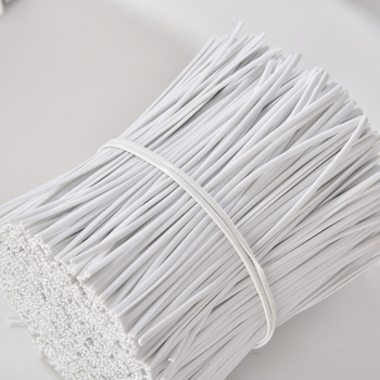 Žica za vezivanje u vrtu s PVC premazom, galvanizirana željezna žica, 15 cm, prozirni plastični premaz, mekana tekstura, 0,45 mm, crna boja, narezana na duljinu