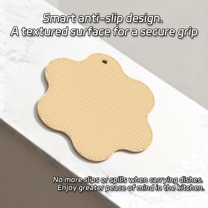 Protecție din silicon termorezistentă pentru masă, suport pentru oale, farfurii și căni, anti-arzare, stil modern minimalist