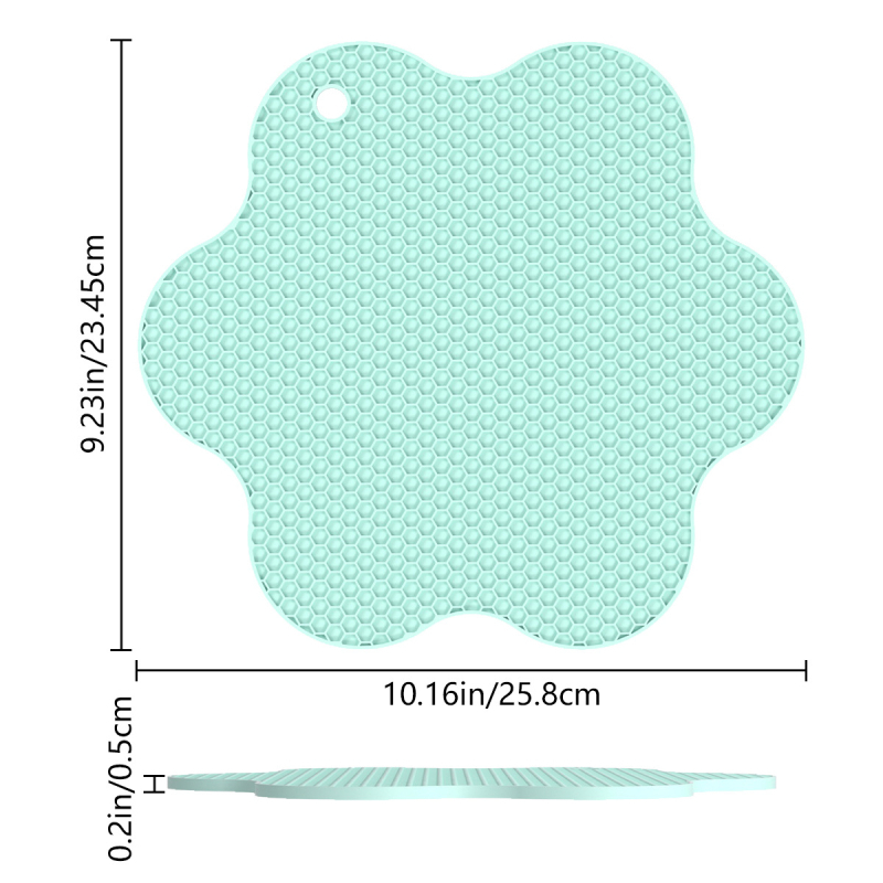 Protecție din silicon termorezistentă pentru masă, suport pentru oale, farfurii și căni, anti-arzare, stil modern minimalist