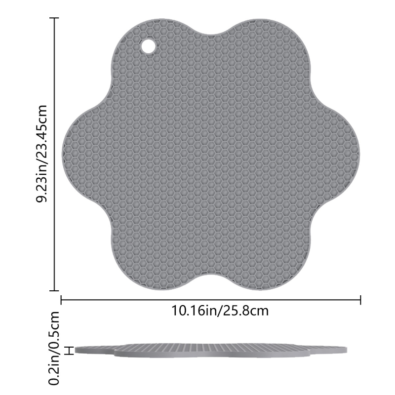 Protecție din silicon termorezistentă pentru masă, suport pentru oale, farfurii și căni, anti-arzare, stil modern minimalist