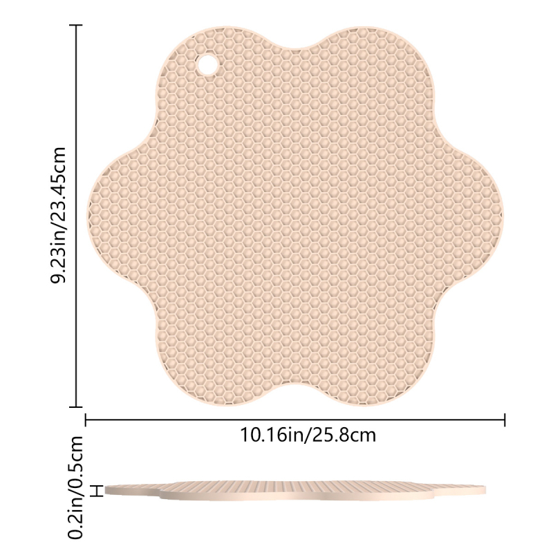 Protecție din silicon termorezistentă pentru masă, suport pentru oale, farfurii și căni, anti-arzare, stil modern minimalist