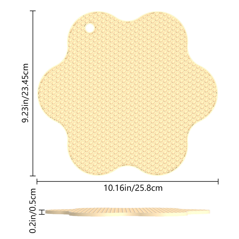 Protecție din silicon termorezistentă pentru masă, suport pentru oale, farfurii și căni, anti-arzare, stil modern minimalist