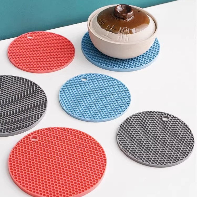 Protecție din silicon termorezistent, rotundă, stil Nordic, pentru oale, castroane, boluri și căni