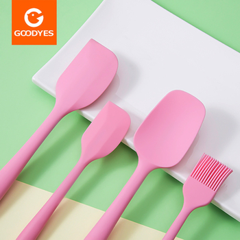 Set spatule silicon pentru coacere, rezistent la temperaturi înalte – include spatule mari și mici, pensulă pentru ulei și lamă