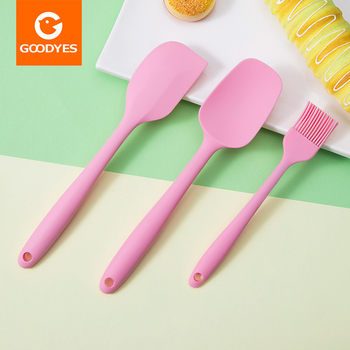Set spatule silicon pentru coacere, rezistent la temperaturi înalte – include spatule mari și mici, pensulă pentru ulei și lamă
