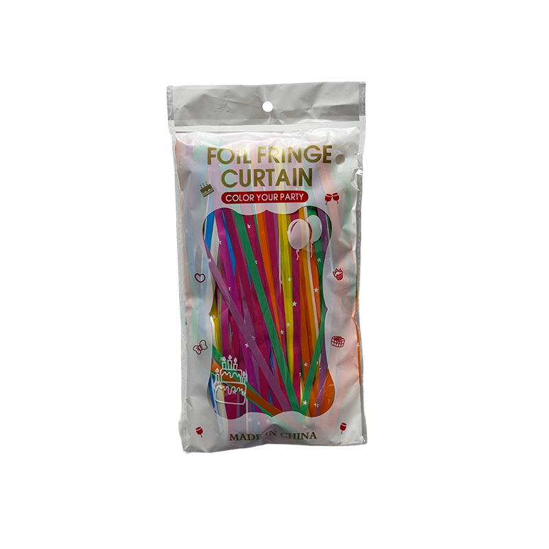 Cortină de ploaie colorată în nuanțe Macaron, 1 x 2.5 m, decor pentru petreceri și Crăciun