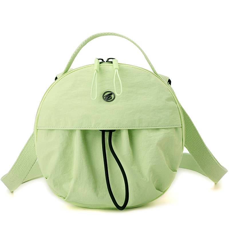 Najlon crossbody torba, lagana, mala okrugla forma, japanski stil, jednostavna ženska torba, jesen 2025
