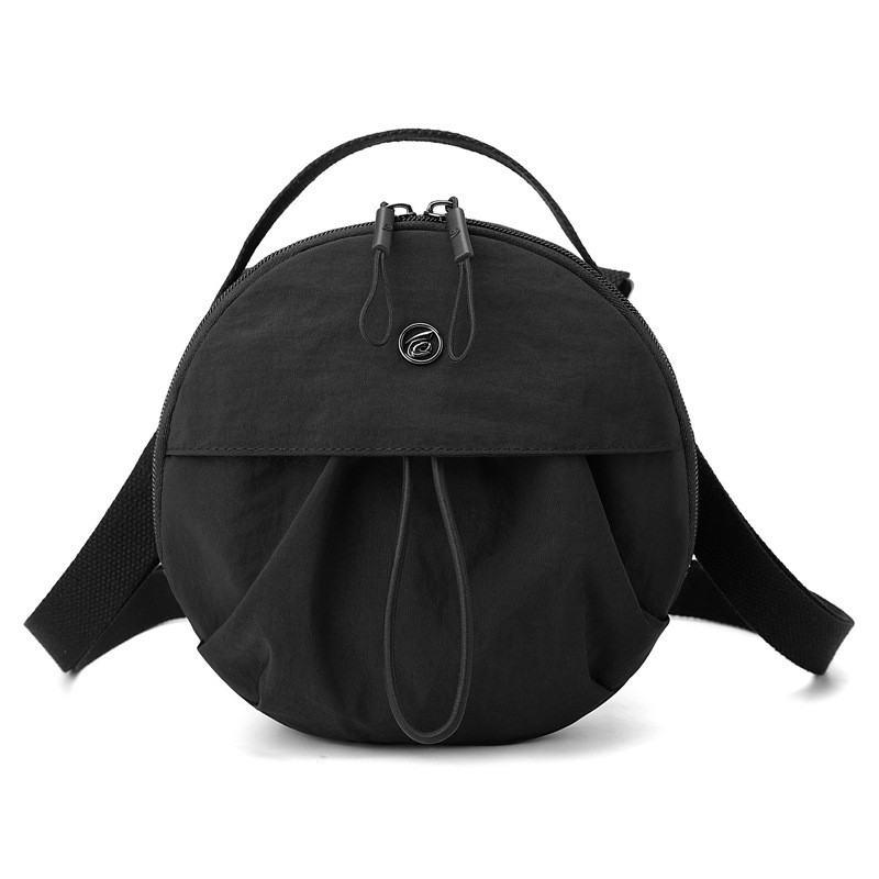 Najlon crossbody torba, lagana, mala okrugla forma, japanski stil, jednostavna ženska torba, jesen 2025