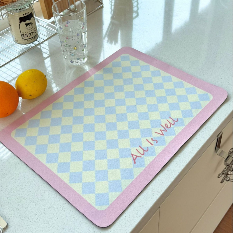 Kitchen Lele Covorașe de masă cu model Cartoon, rezistente la căldură pentru oale, boluri și farfurii — formă neregulată, material PS