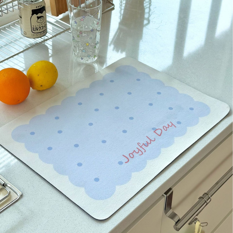 Kitchen Lele Covorașe de masă cu model Cartoon, rezistente la căldură pentru oale, boluri și farfurii — formă neregulată, material PS