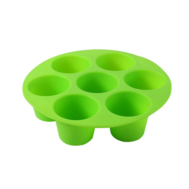 Formă de silicon cu 7 găuri pentru friteuza cu aer, ustensilă de copt