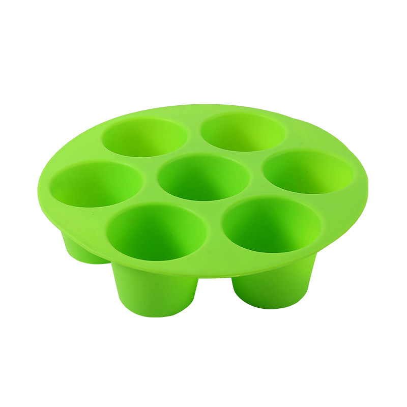 Formă de silicon cu 7 găuri pentru friteuza cu aer, ustensilă de copt