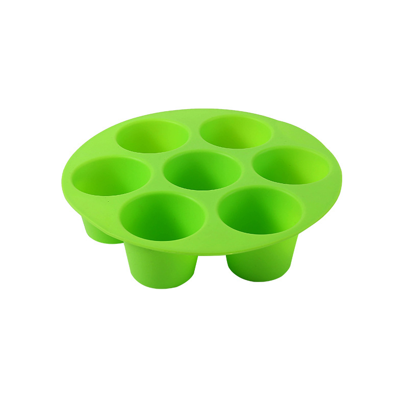 Formă de silicon cu 7 găuri pentru friteuza cu aer, ustensilă de copt