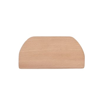 Spatulă din lemn de fag pentru aluat și făină, spatulă semicirculară pentru făină