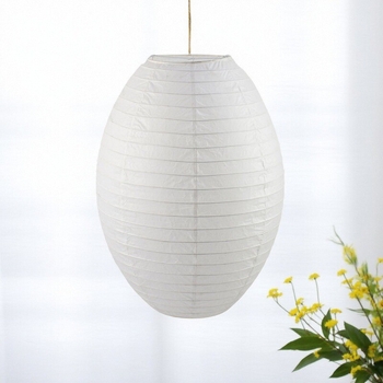 Fenar oval de hârtie din bumbac, abajur în formă de măslină, lampion de hârtie pliabil, decor pentru zile de naștere și decor în stil chinezesc pentru casă.
