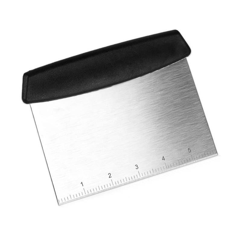 Cuțit din oțel inoxidabil pentru aluat cu scară, spatulă de copt, divizor de aluat, spatulă pentru unt, cuțit pentru tăiței de orez