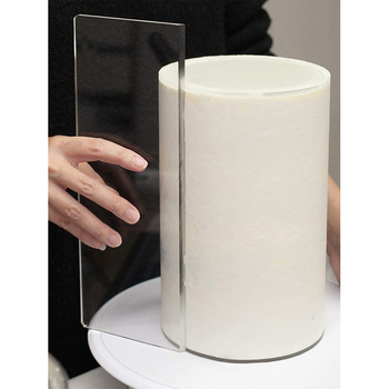 Spatulă din acrilic transparent pentru cremă – instrument de decorare a tortului și conturare a marginii