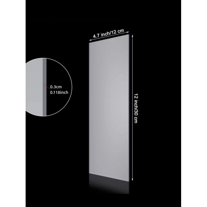 Spatulă din acrilic transparent pentru cremă – instrument de decorare a tortului și conturare a marginii