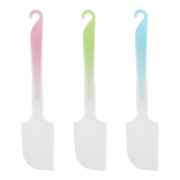 Spatulă din silicon în stil japonez, moale, cu racletă integrată și perie pentru ulei pentru coacere
