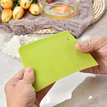 Spatulă din plastic PP pentru cremă de tort și aluat, spatulă pentru aluat din orez, unealtă DIY de tăiere a aluatului