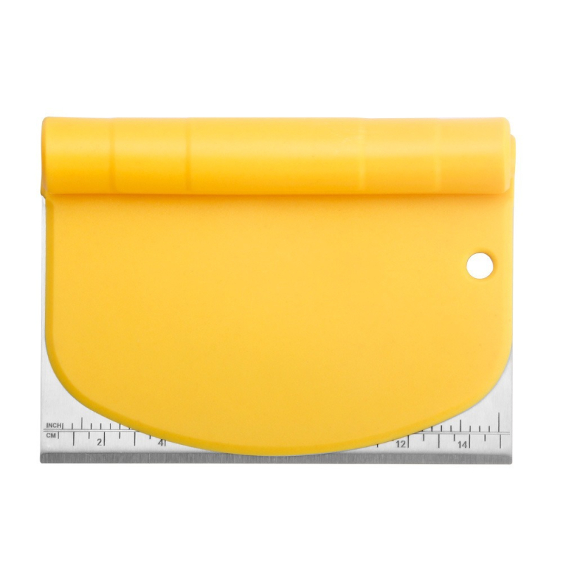 430 oțel inoxidabil, mâner rotativ cu scară, cuțit pentru aluat, spatulă de copt, divizor de aluat, multifuncțional
