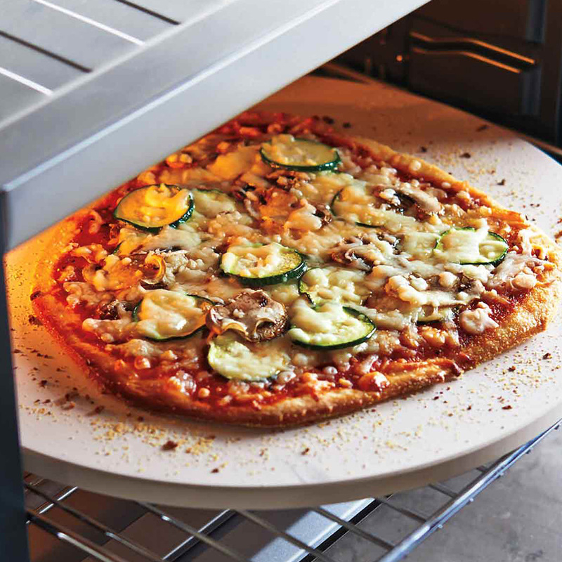 Piatră rotundă pentru cuptor, pentru pizza și pâine, suprafață antiaderentă, reține căldura