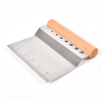 Cuțit curbat din oțel inoxidabil cu scară, tăietor pentru aluat și făină, instrument de decojit vanilie, ustensile de cofetărie