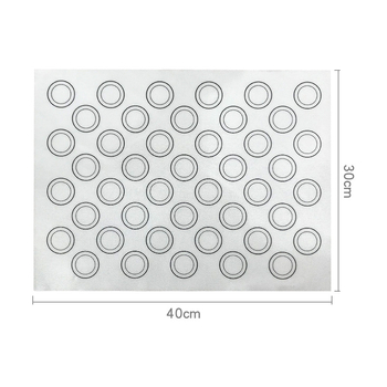 Covoraș din silicon pentru frământat, 30×40 cm, cu fibră de sticlă, suprafață pentru întins macarons, antiaderent pentru cuptor