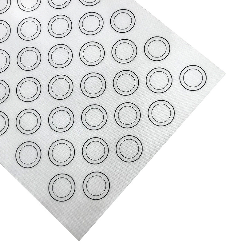 Covoraș din silicon pentru frământat, 30×40 cm, cu fibră de sticlă, suprafață pentru întins macarons, antiaderent pentru cuptor