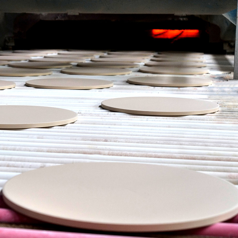 Yueying piatră circulară de pizza din ceramică cordierit pentru cuptor FDA