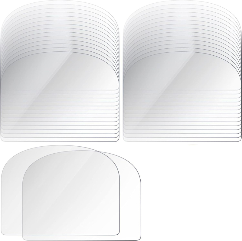 Spatula transparentă pentru cremă de tort, unealtă de patiserie, semi-cerc