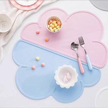 Așezământ din silicon în formă de nor, izolant termic, silicon de calitate alimentară, impermeabil și antiderapant, pentru farfurii și oale