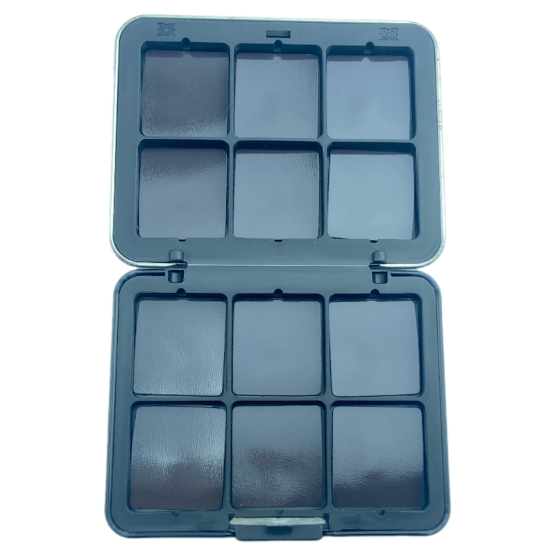 Cutie pătrată magnetică cu nouă compartimente pentru fard de ochi și ojă – tavă compactă de ambalaj
