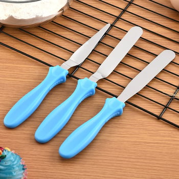 Set de 3 spatule pentru cremă cu scrapers pentru demoulding de tort, unelte din oțel inoxidabil pentru coacere