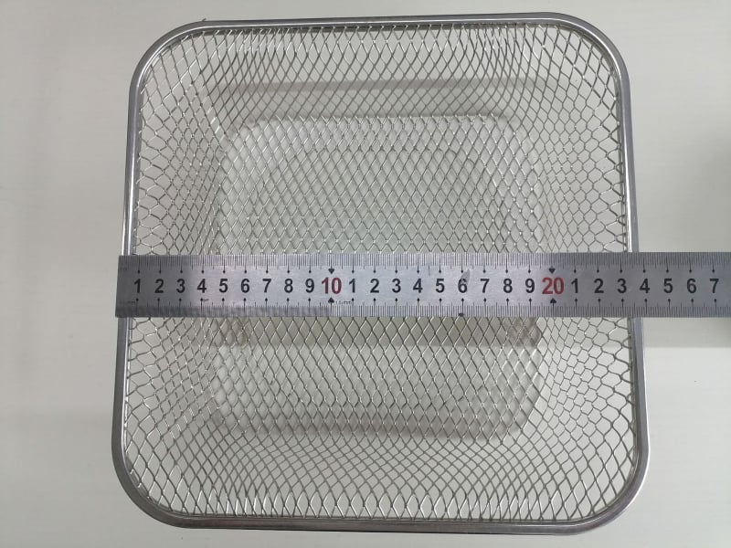 Coș de prăjit cu margine etanșă, plasă pentru fructe uscate în formă de diamant, dispozitiv de uscare pentru cuptor cu aer și friteuză, plasă de sterilizare pentru biberon