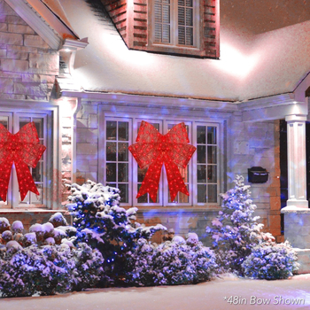 Best Choice Products Decorațiune LED de exterior în formă de fundă, pentru Crăciun, mare