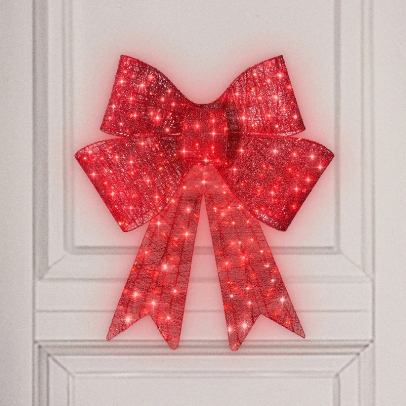 Best Choice Products Decorațiune LED de exterior în formă de fundă, pentru Crăciun, mare