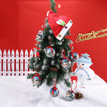 Set de 14 mingi din plastic pentru ornamentele bradului de Crăciun