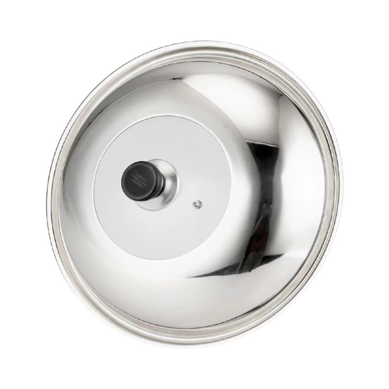Capac de oală din oțel inoxidabil pentru uz casnic, 30–40 cm, universal, capac din sticlă nemagnetic