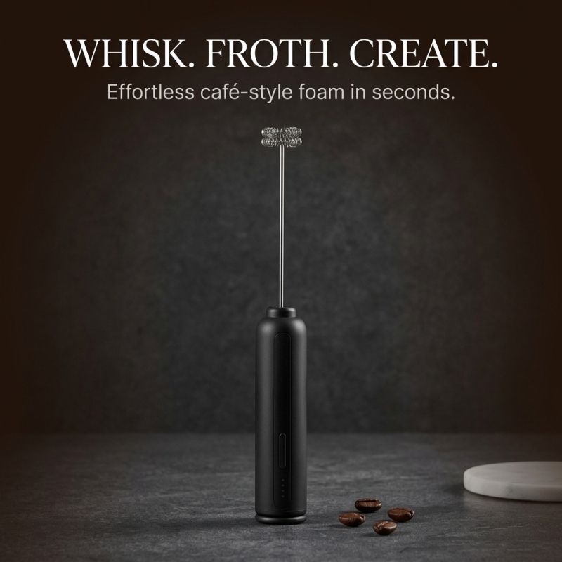 Mixer electric pentru lapte și ouă, cu capete de amestecare multiple pentru cafea și spumă de lapte