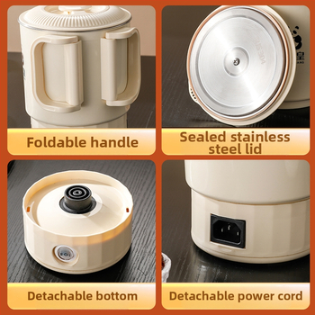 Ceainic electric pliabil, portabil, cu design divizat, control tactil inteligent, multifuncțional pentru cămin și uz casnic