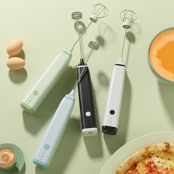 Frecător electric de mână, fără fir, din ABS și oțel inoxidabil, cu ambalaj personalizat și logo