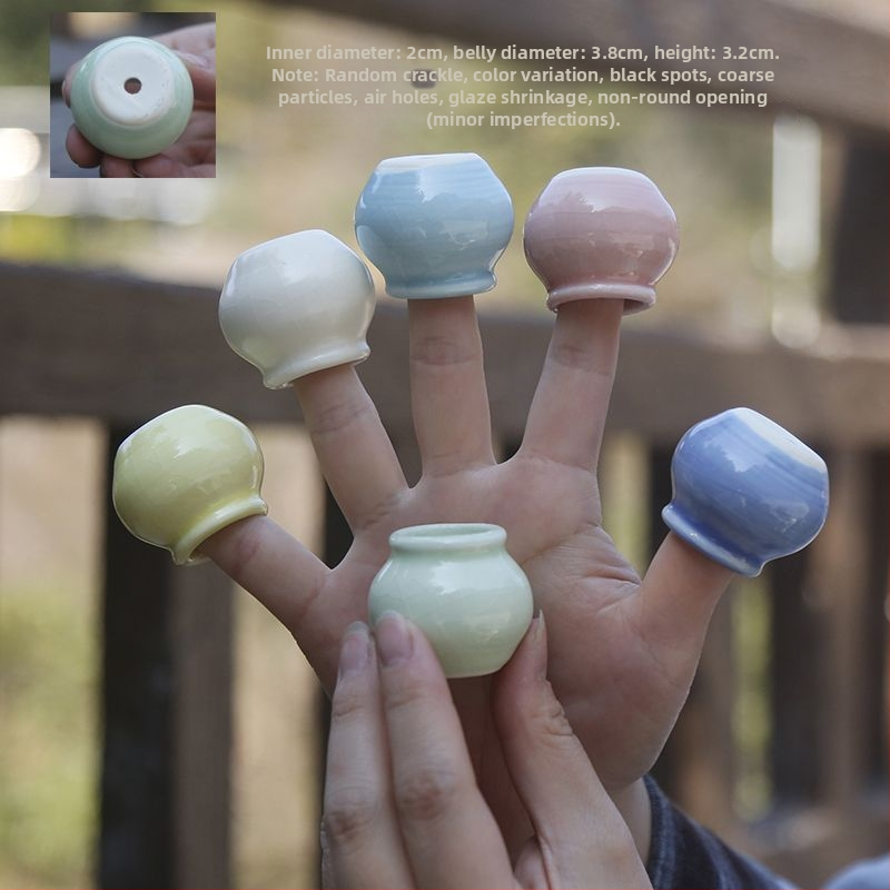 Vas mini pentru plante, ceramică brută lucrată manual, potrivit pentru butași de frunze, aranjament simplu de plante verzi, amenajare acvariu și cultivare de plante acvatice, poate fi scufundat în apă
