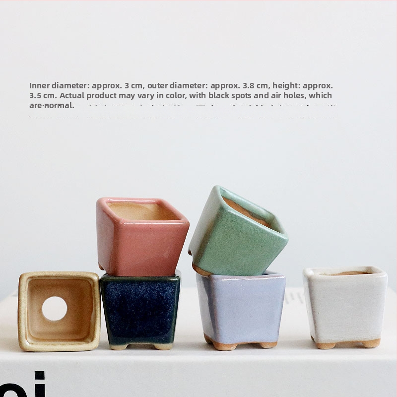 Vas mini pentru plante, ceramică brută lucrată manual, potrivit pentru butași de frunze, aranjament simplu de plante verzi, amenajare acvariu și cultivare de plante acvatice, poate fi scufundat în apă